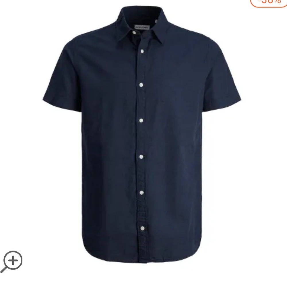 Jack & Jones Linen Button Down Large